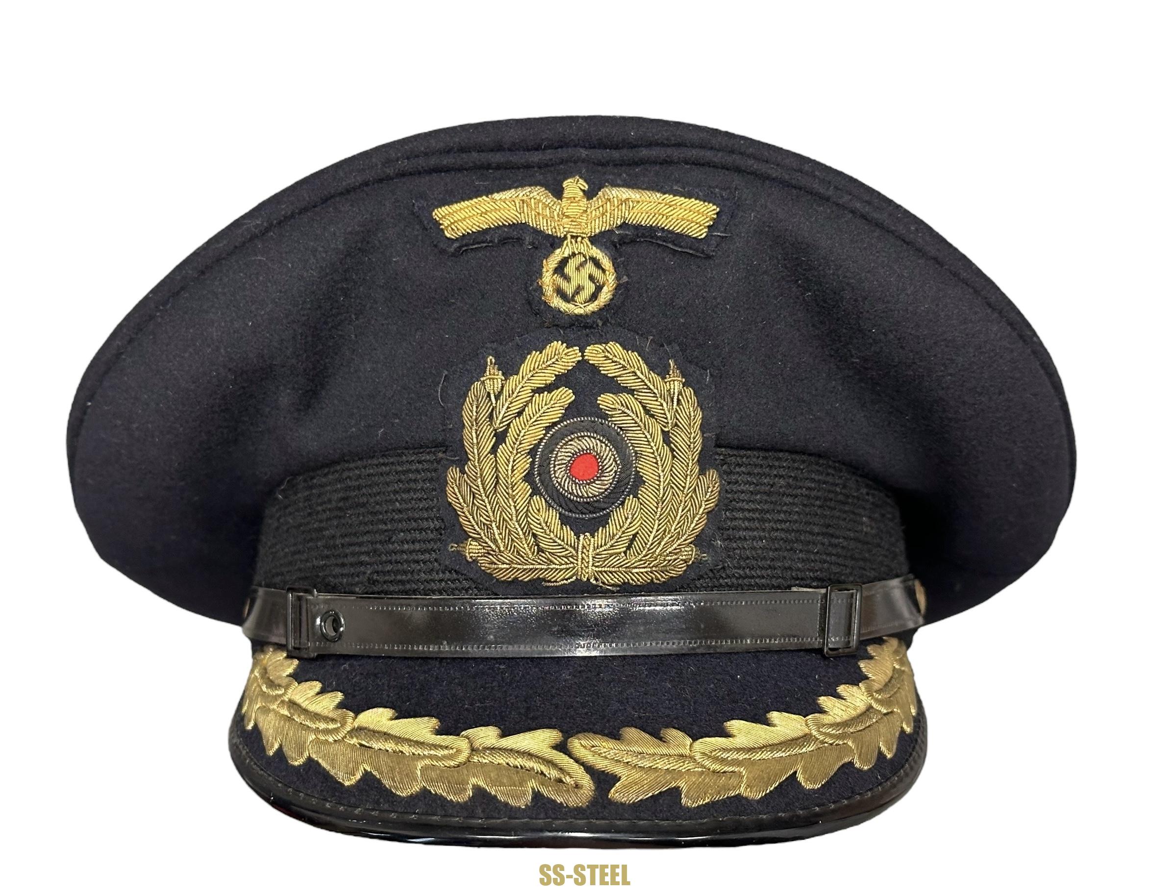 TOP Kriegsmarine Officer Visor Captain & Above