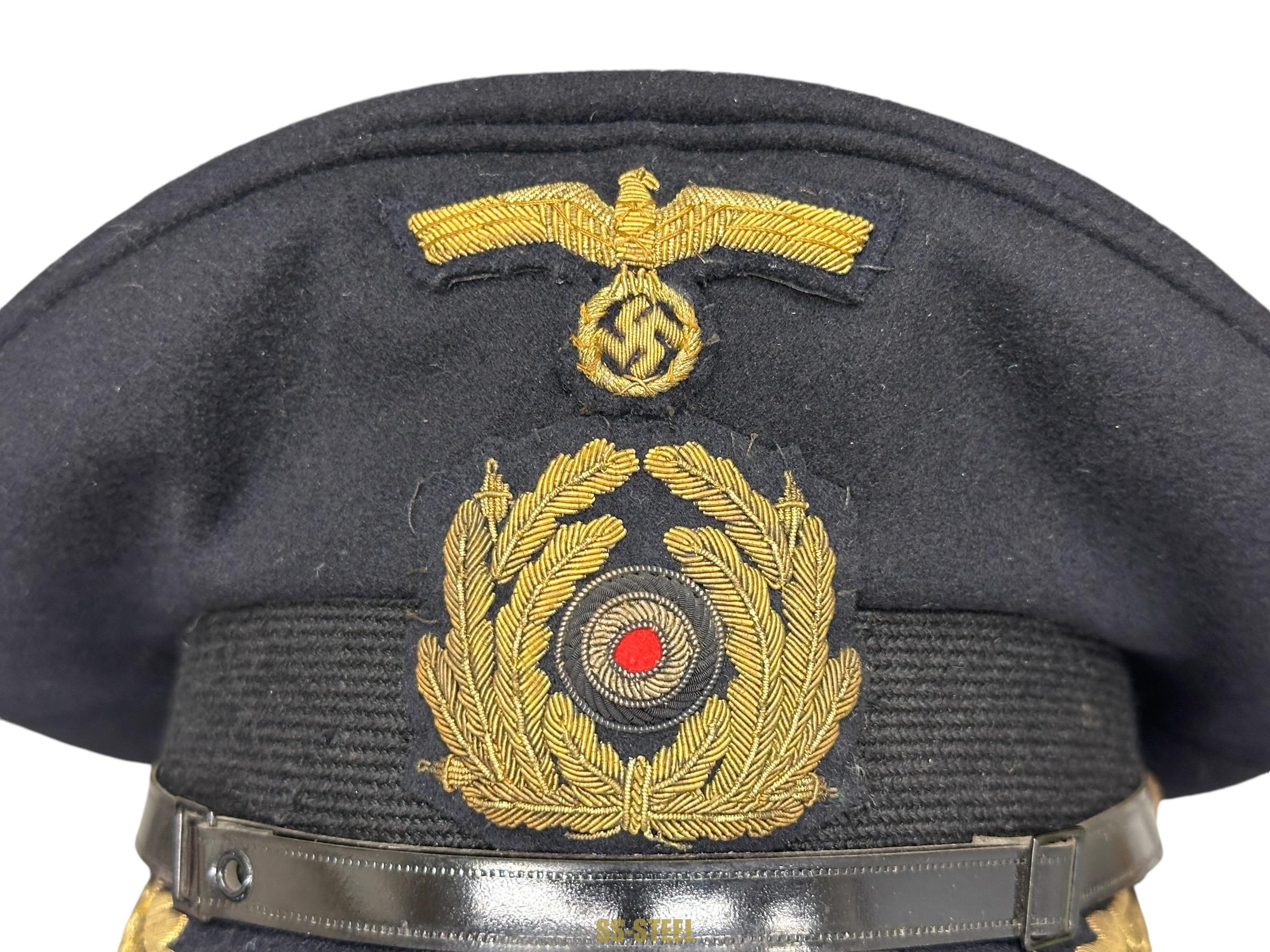 TOP Kriegsmarine Officer Visor Captain & Above - Image 3