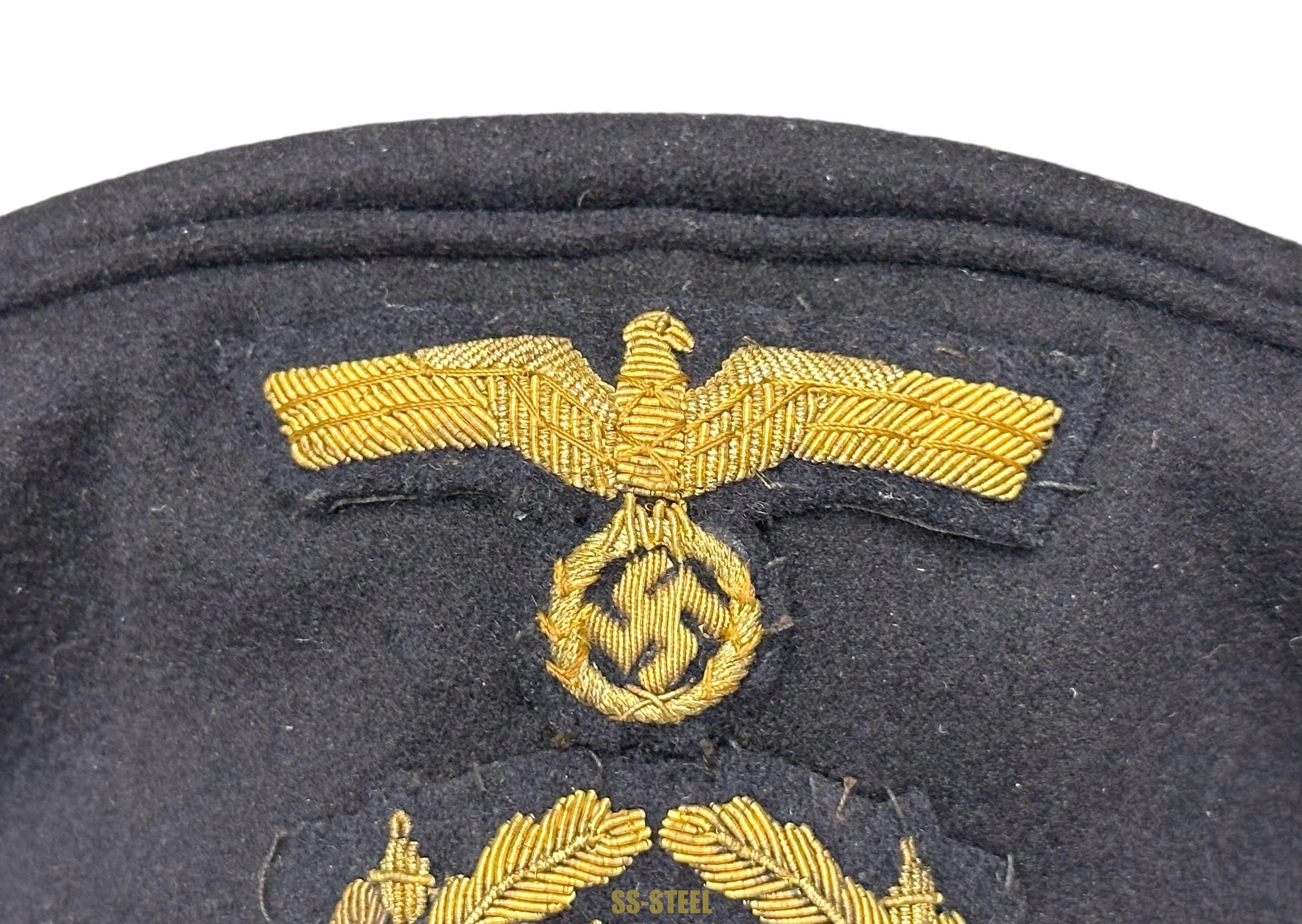 TOP Kriegsmarine Officer Visor Captain & Above - Image 4