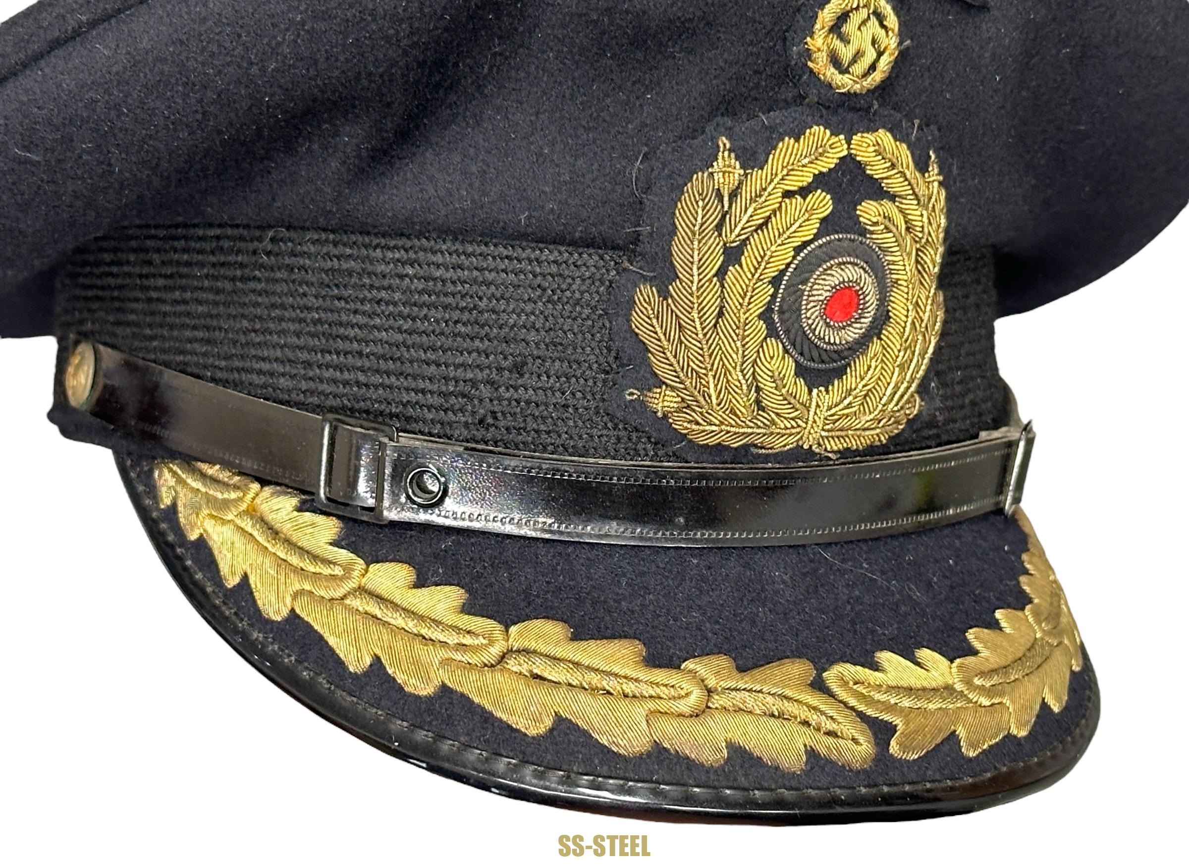 TOP Kriegsmarine Officer Visor Captain & Above - Image 6