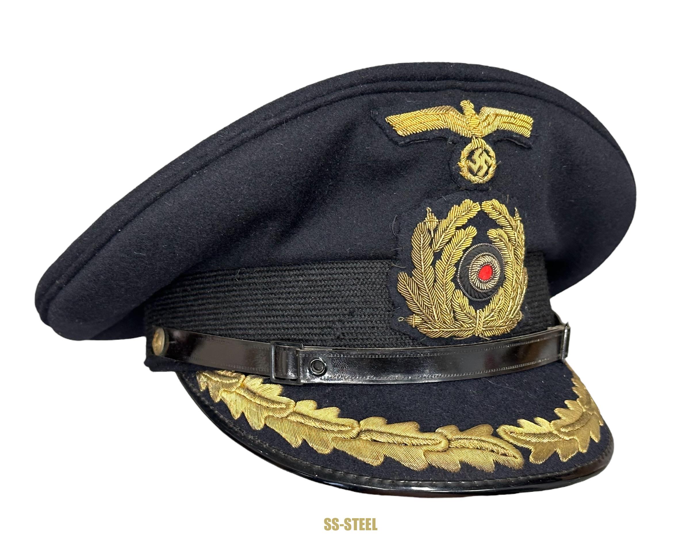 TOP Kriegsmarine Officer Visor Captain & Above - Image 8