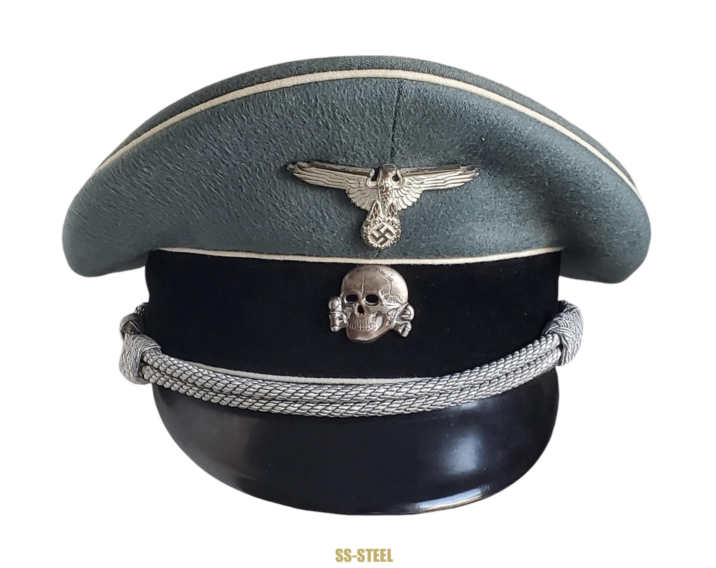 Beautiful Waffen-SS Officer's Visor Cap