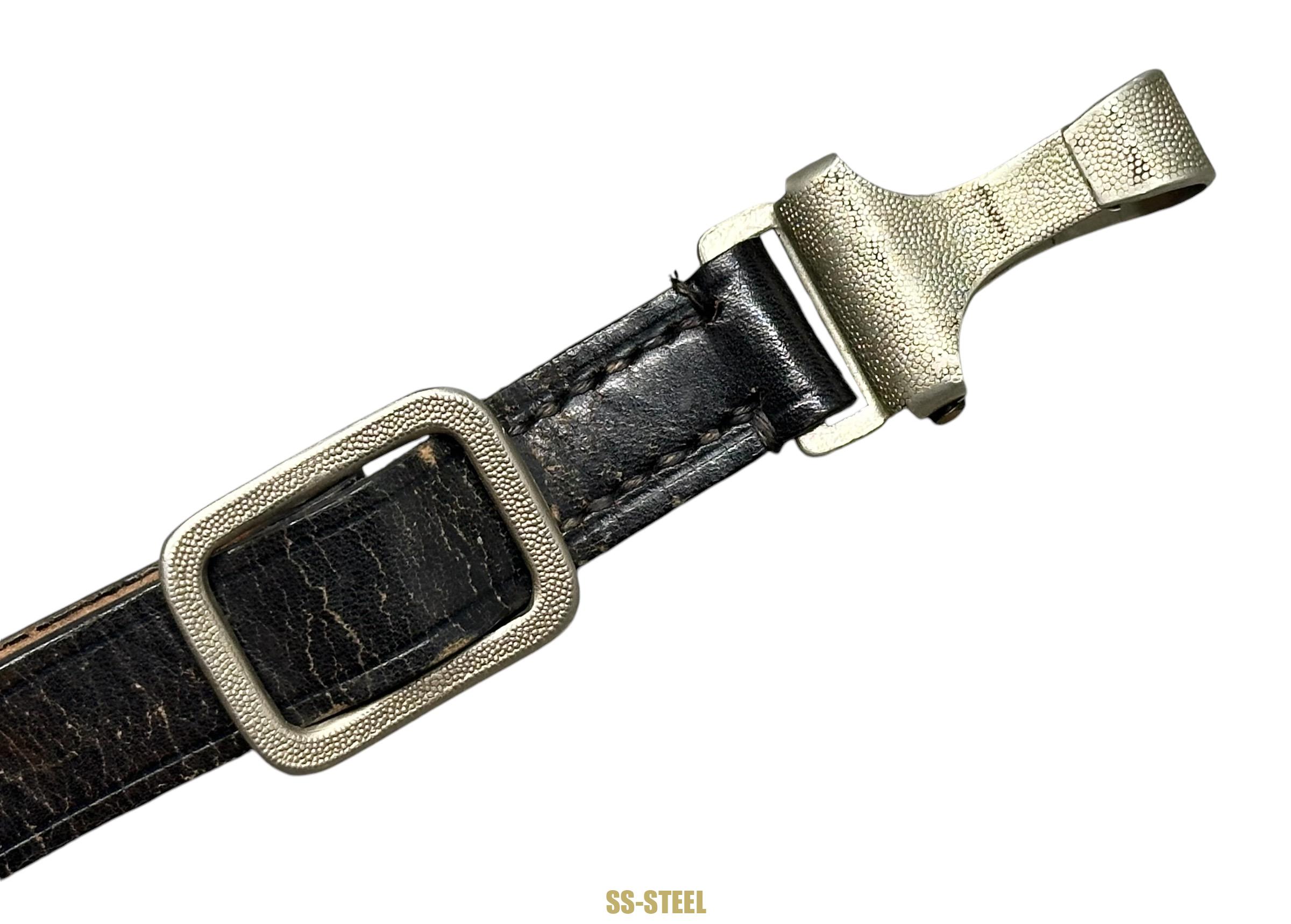 SS Leather Belt Cross Strap RZM UE 15 Carl Henkel - Image 10