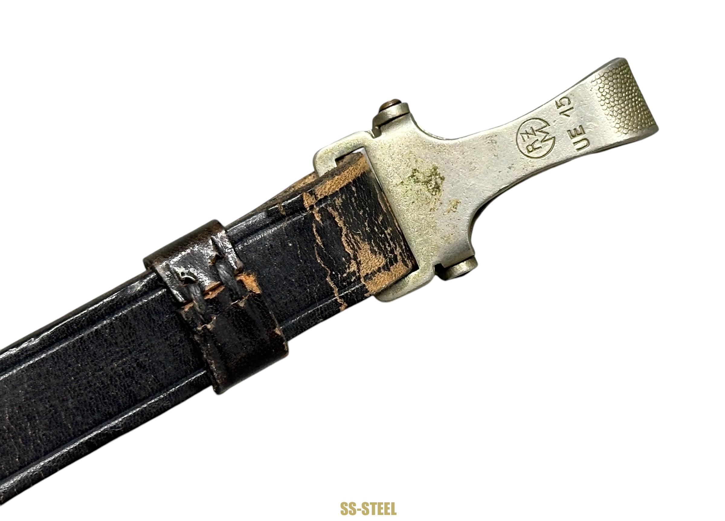SS Leather Belt Cross Strap RZM UE 15 Carl Henkel - Image 13