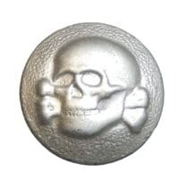 SS-VT Schiffchen Skull Button, Nickel, 63 Marked