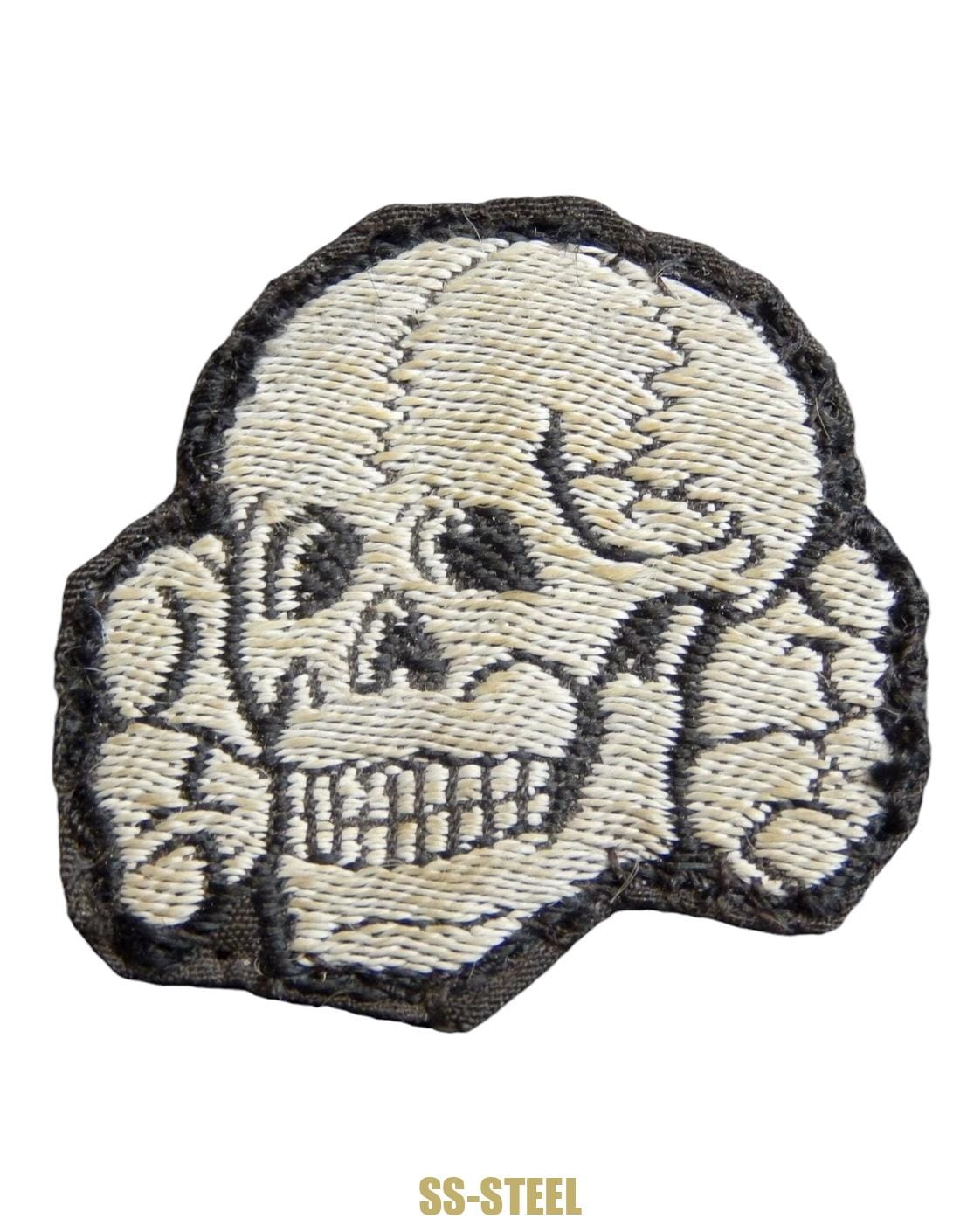 Waffen-SS Bevo Cap Skull, Service Worn