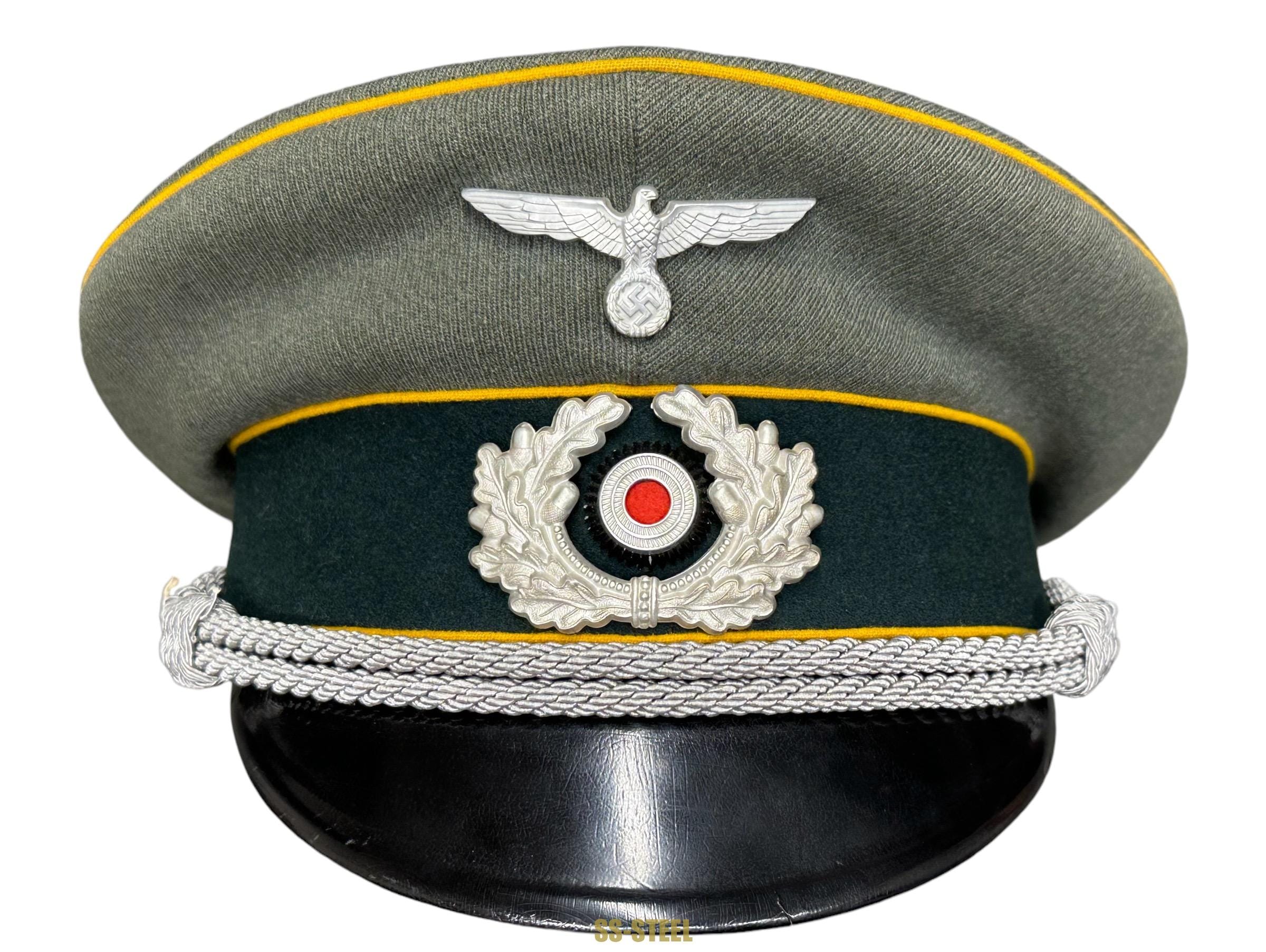 Cavalry Early Officer Visor 1938 Vet Marked - Image 2