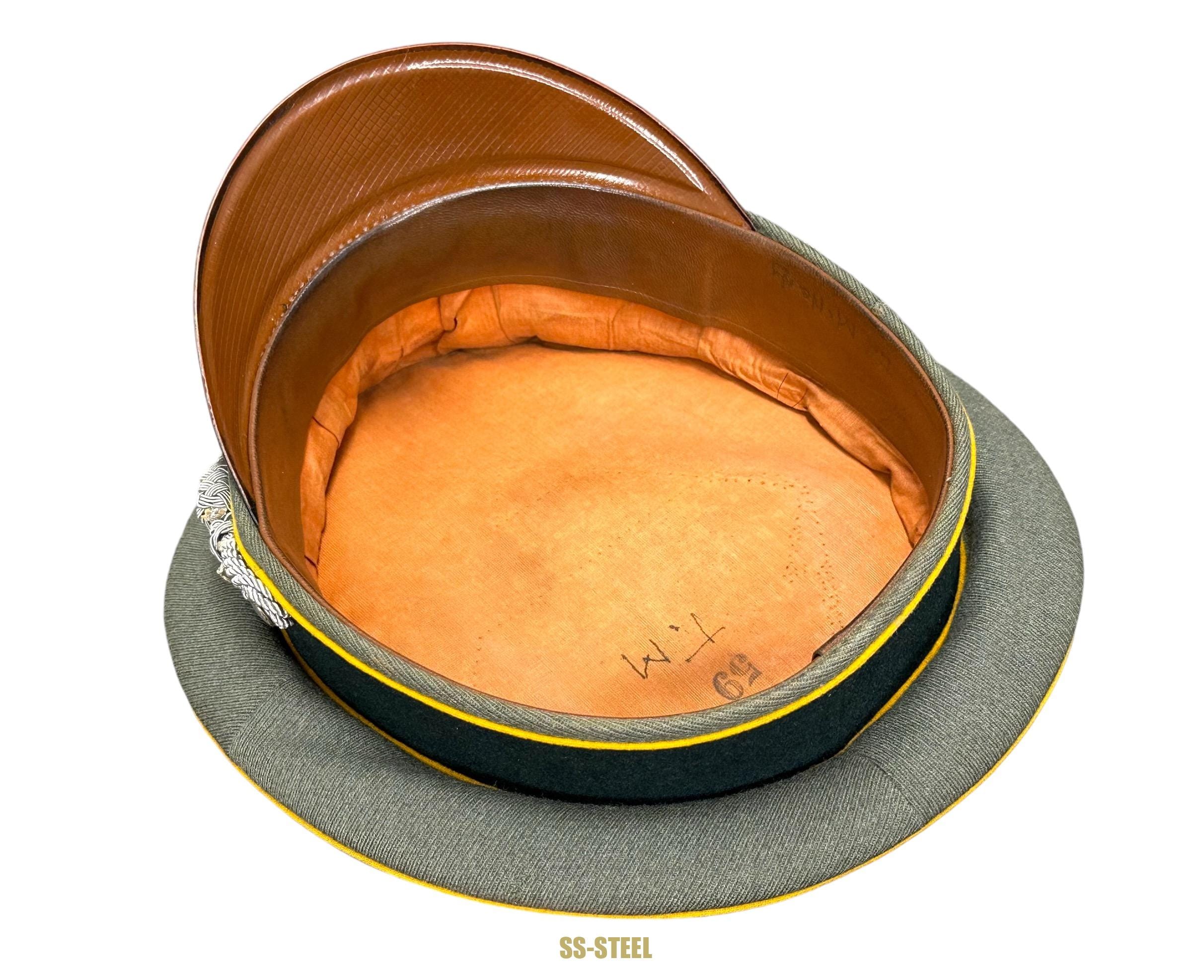 Cavalry Early Officer Visor 1938 Vet Marked - Image 10