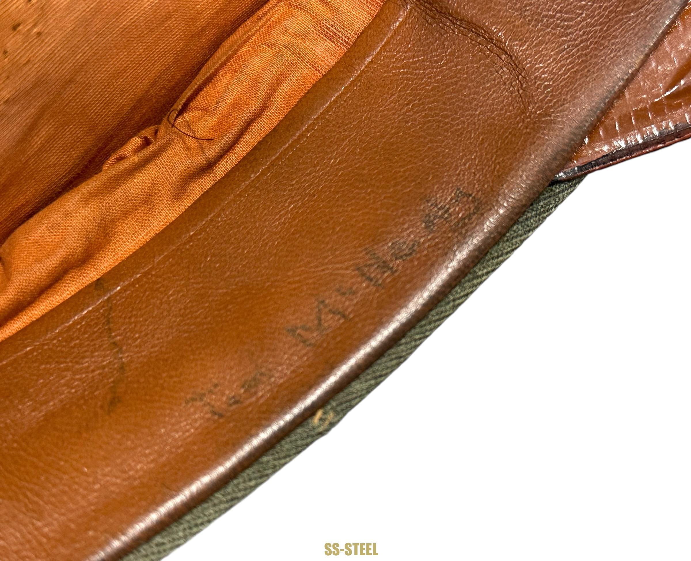 Cavalry Early Officer Visor 1938 Vet Marked - Image 11