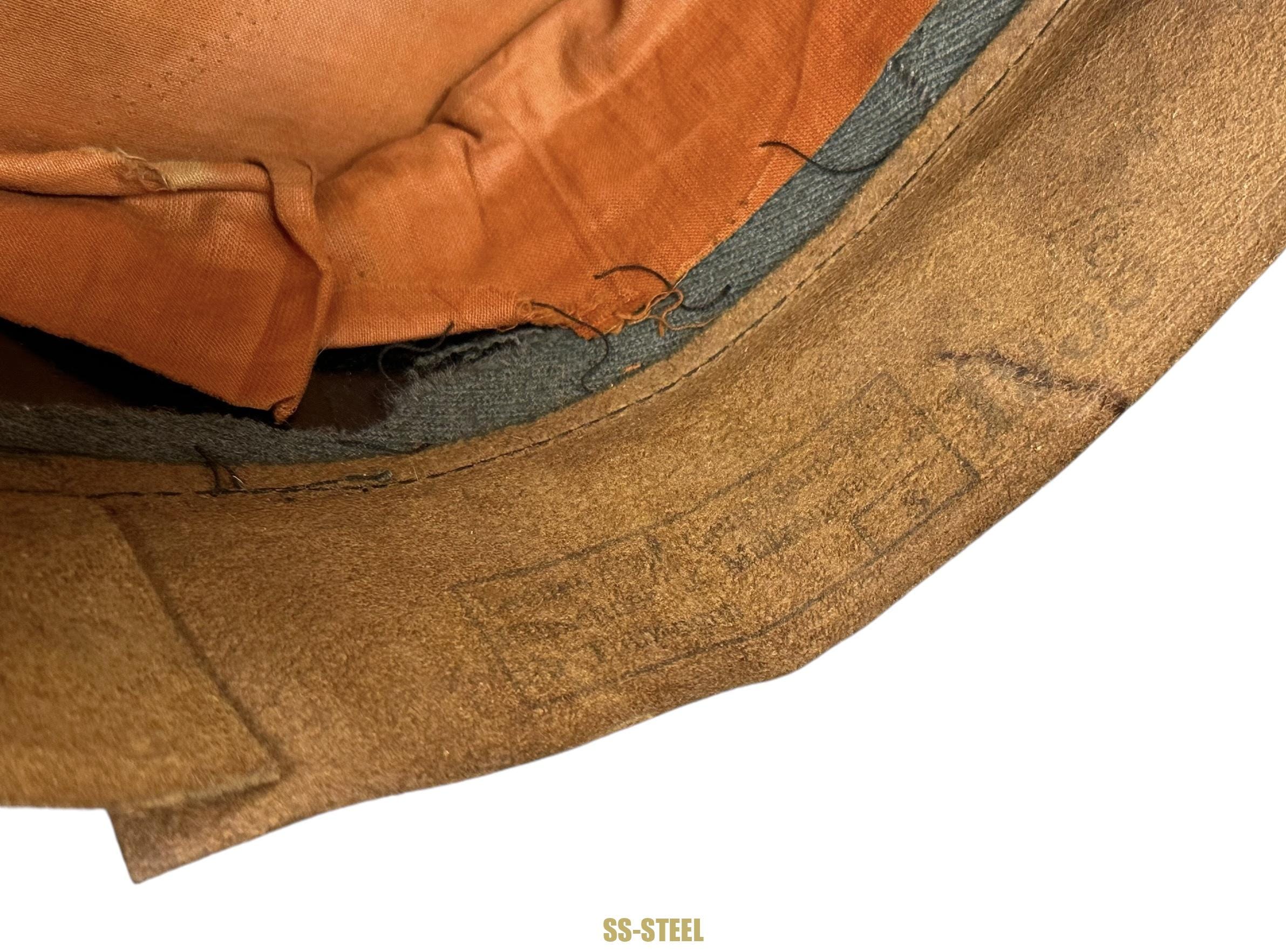 Cavalry Early Officer Visor 1938 Vet Marked - Image 12