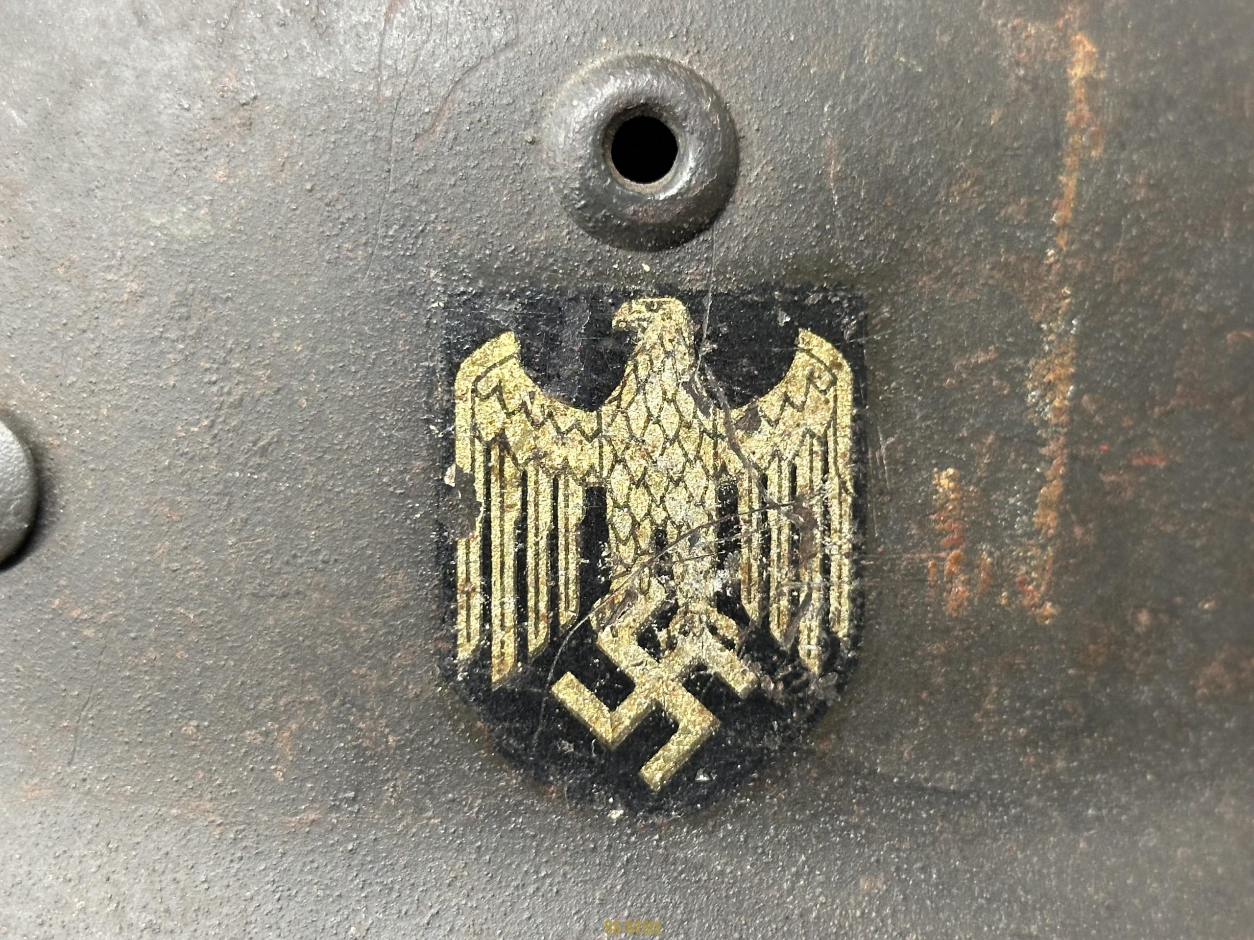 Splinter Camo Cover w/ Single Decal Heer Helmet - Image 33