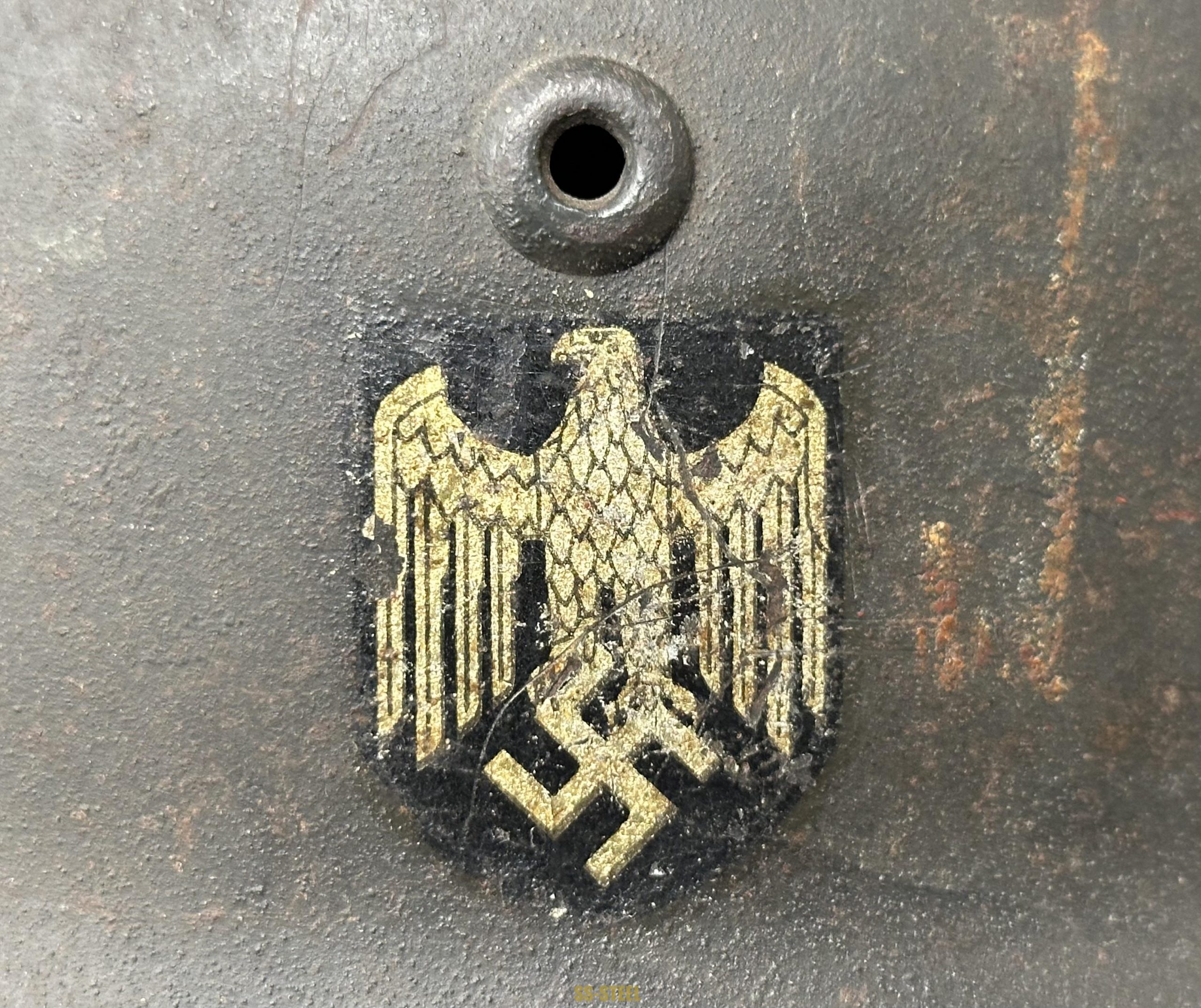 Splinter Camo Cover w/ Single Decal Heer Helmet - Image 34