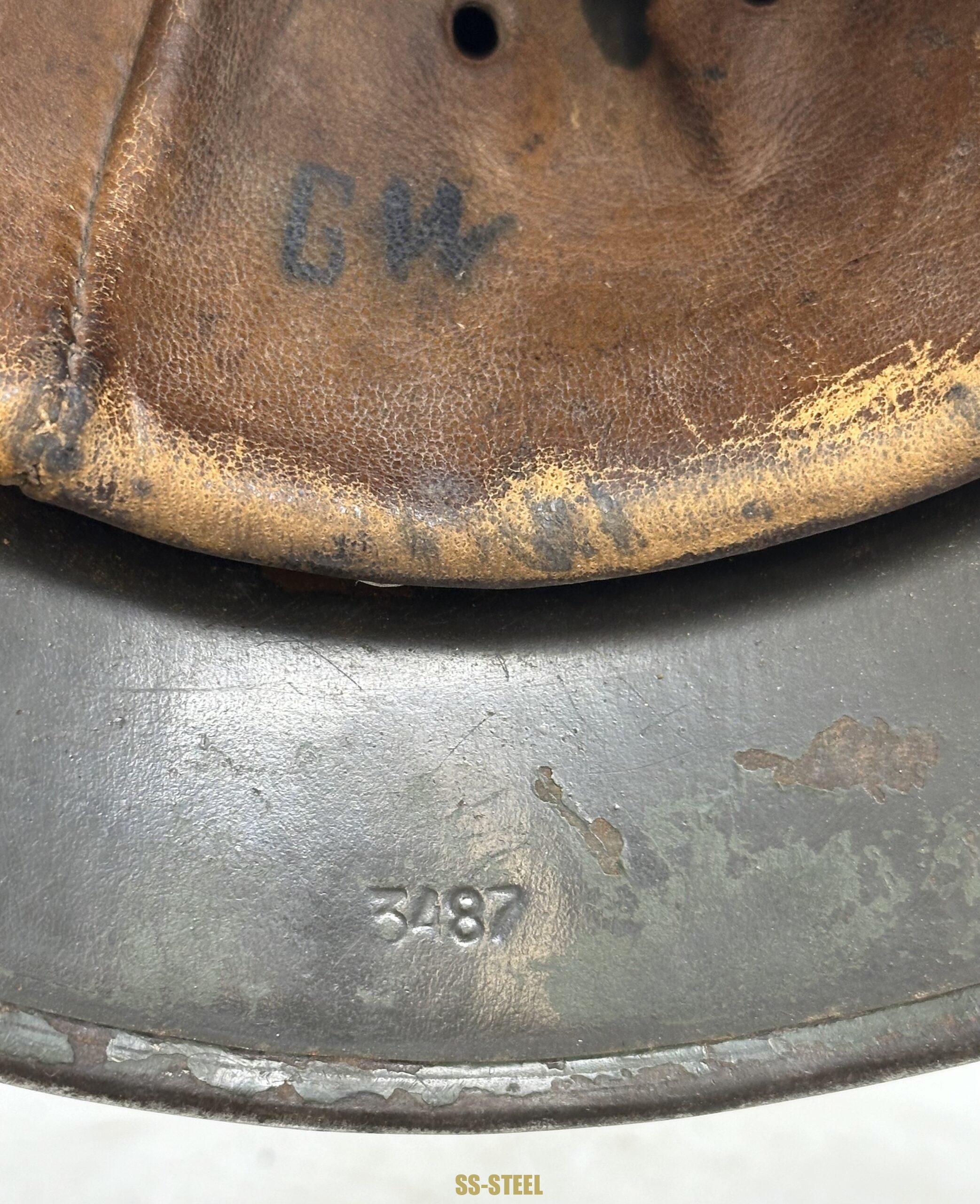 Heer M35 Ex DD Helmet, RARE Size 60 - Image 12