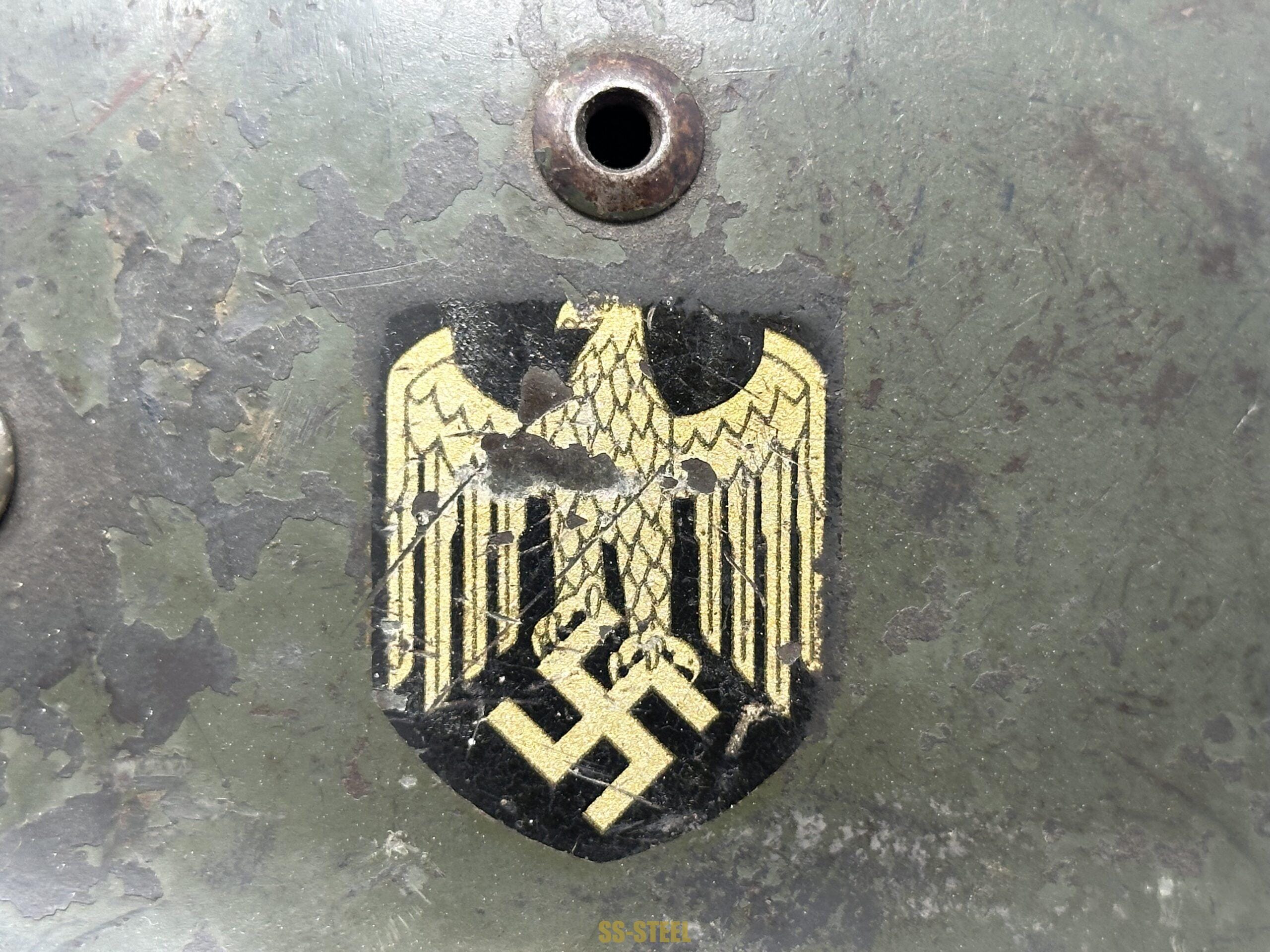 Heer M35 Ex DD Helmet, RARE Size 60 - Image 14