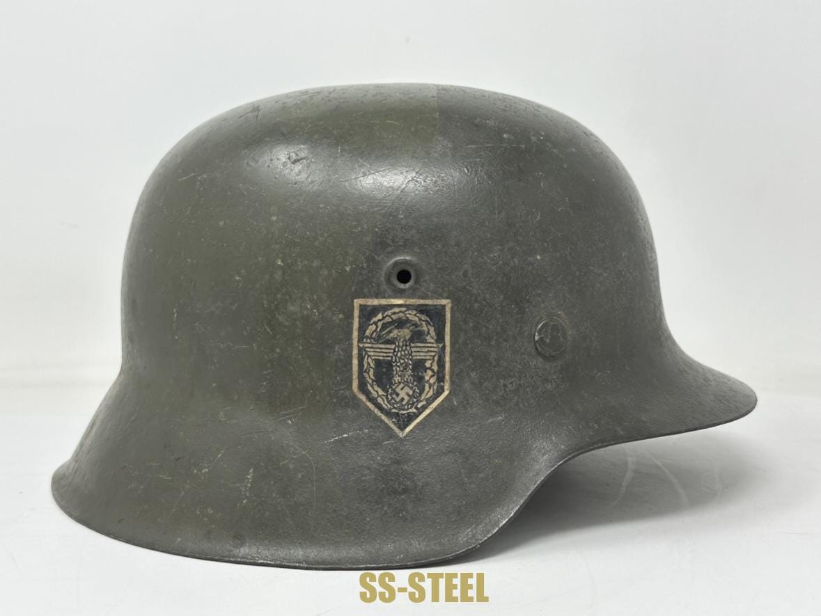 (E.w.)Highly Unusual and Rare, Camo M42 Foreign Polizei Helmet