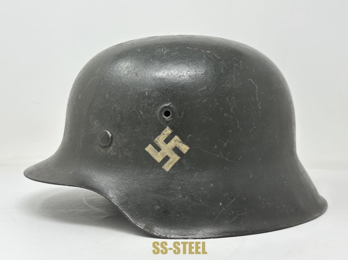 (E.w.)Highly Unusual and Rare, Camo M42 Foreign Polizei Helmet - Image 6