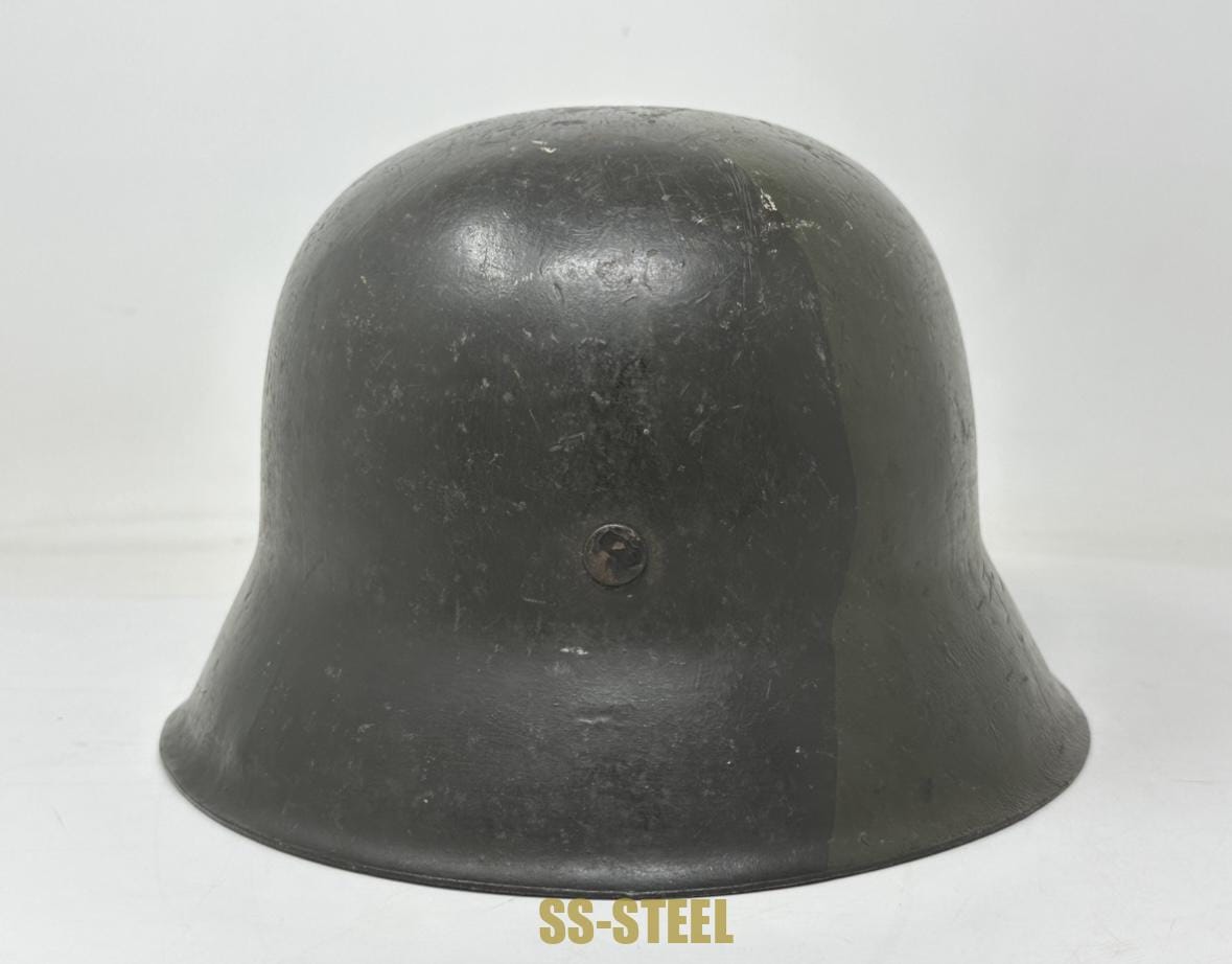 (E.w.)Highly Unusual and Rare, Camo M42 Foreign Polizei Helmet - Image 7