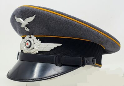 Sharp Hermann Göring Fallschirmjäger NCO visor, Named and Unit Marked - Image 2