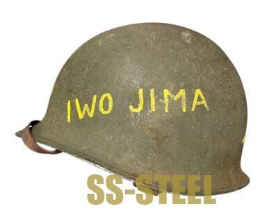 Pearl Harbor WWII US M1 Pacific Theatre Vet Trophy Helmet - Image 3