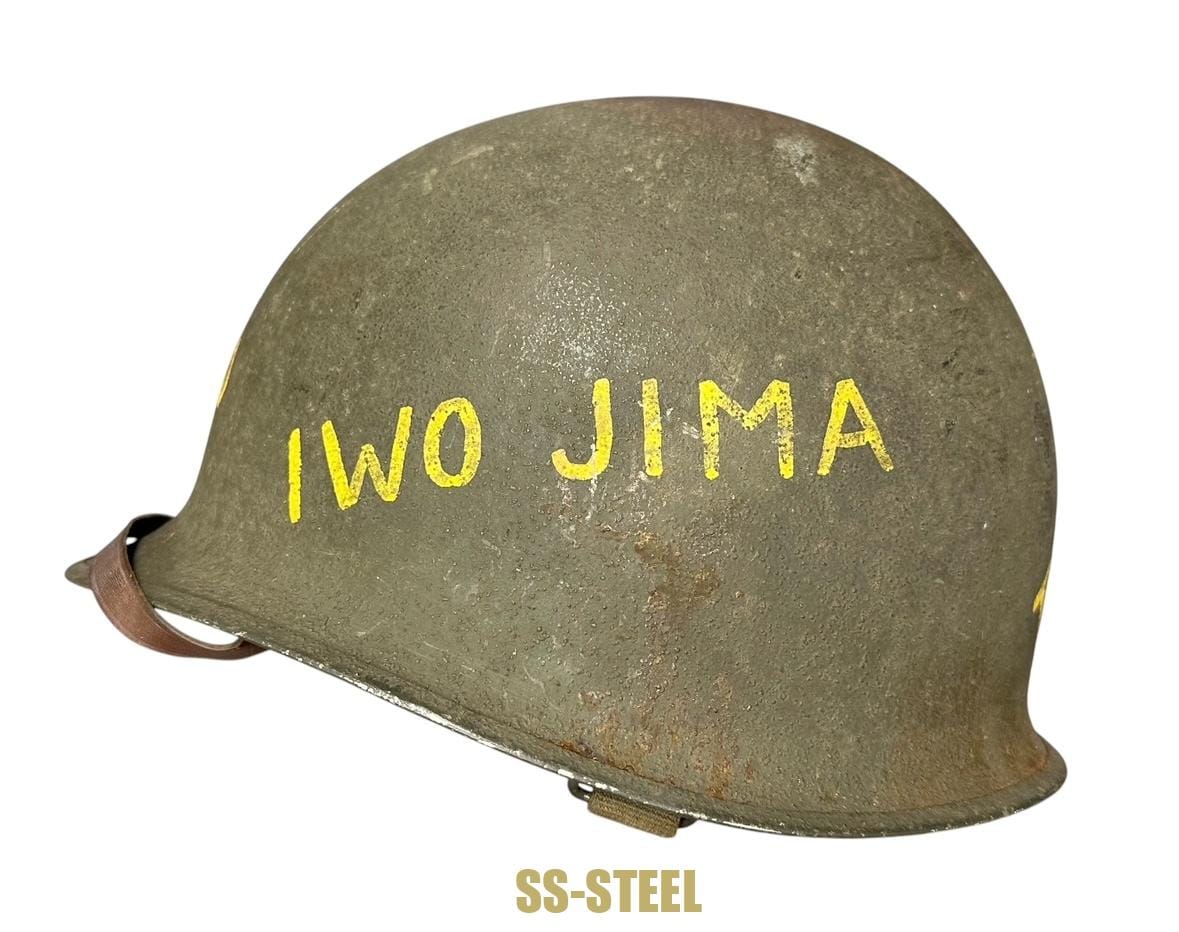 Pearl Harbor WWII US M1 Pacific Theatre Vet Trophy Helmet - Image 3