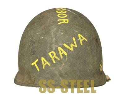 Pearl Harbor WWII US M1 Pacific Theatre Vet Trophy Helmet - Image 6