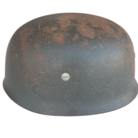 Attic Condition Vet Bringback German FJ Helmet, Large Size