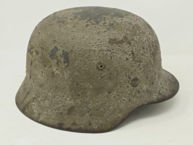 Heer Woodchip Camouflage M40 Helmet, Jan Meland Published