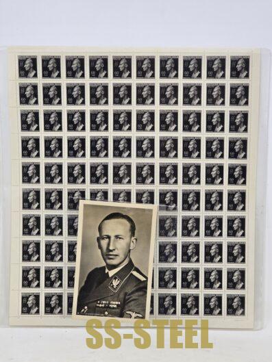 Sheet of Reinhard Heydrich Postage Stamps