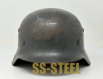 SOLD Q.B. Luftwaffe M35 Double Decal Helmet - Image 4