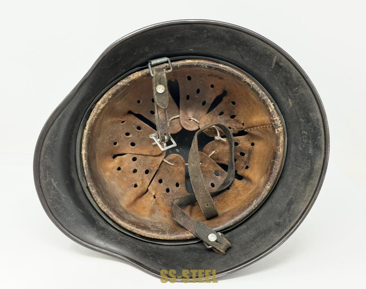 Heer M40 Single Decal Whitewash Camo Helmet - Image 9