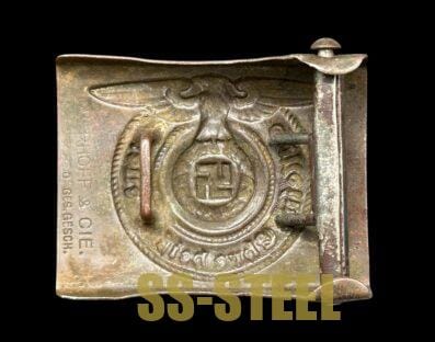 Early SS EM/NCO Belt Buckle by Overhoff & Cie - Image 2