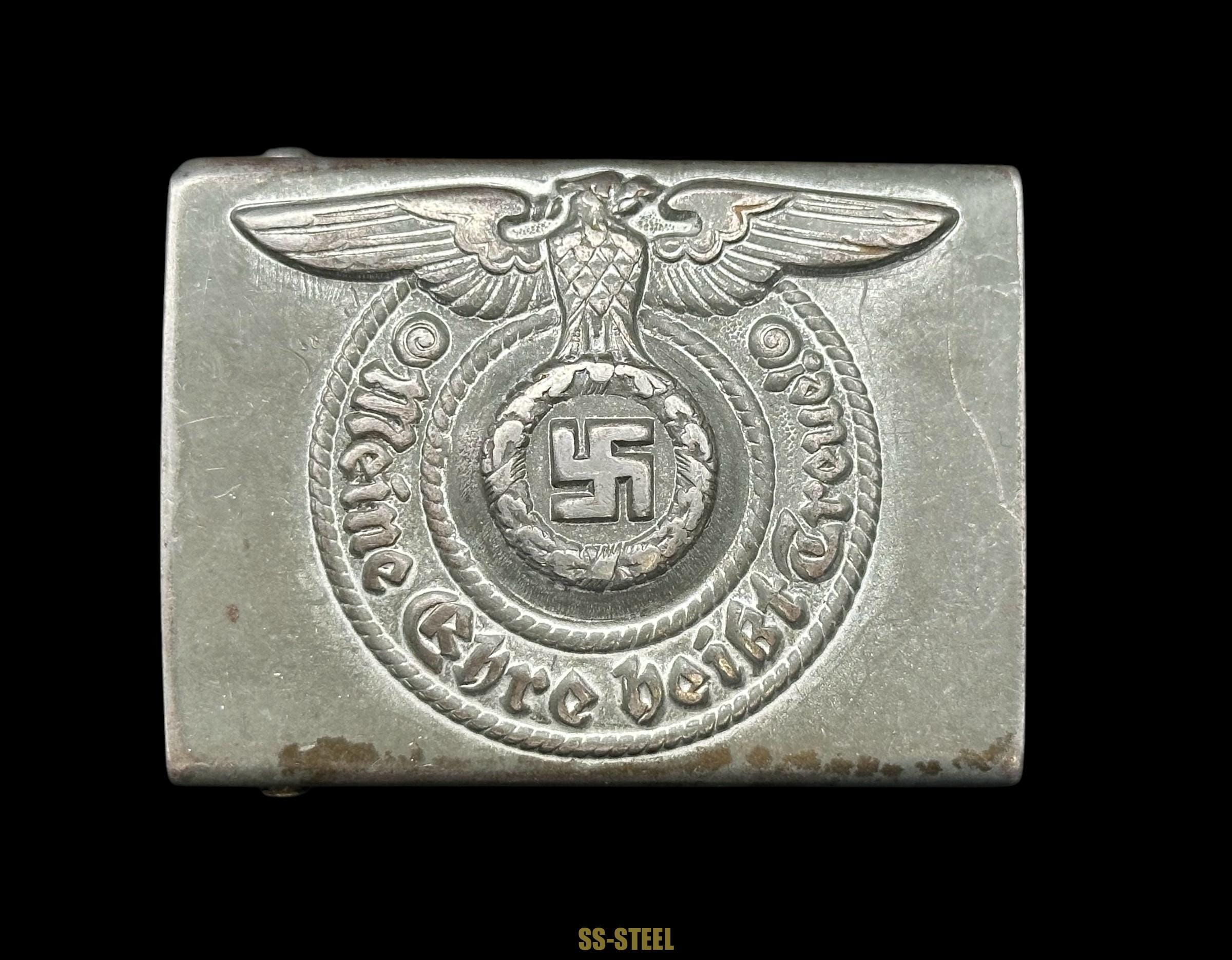 SS EM/NCO Belt Buckle Marked RZM 155/40 SS By Assmann