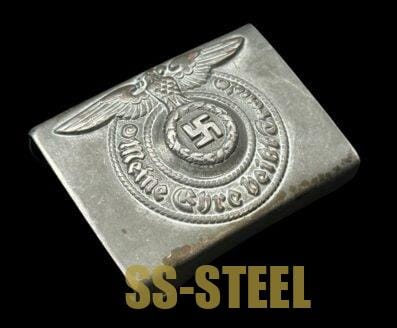 SS EM/NCO Belt Buckle Marked RZM 155/40 SS By Assmann - Image 2