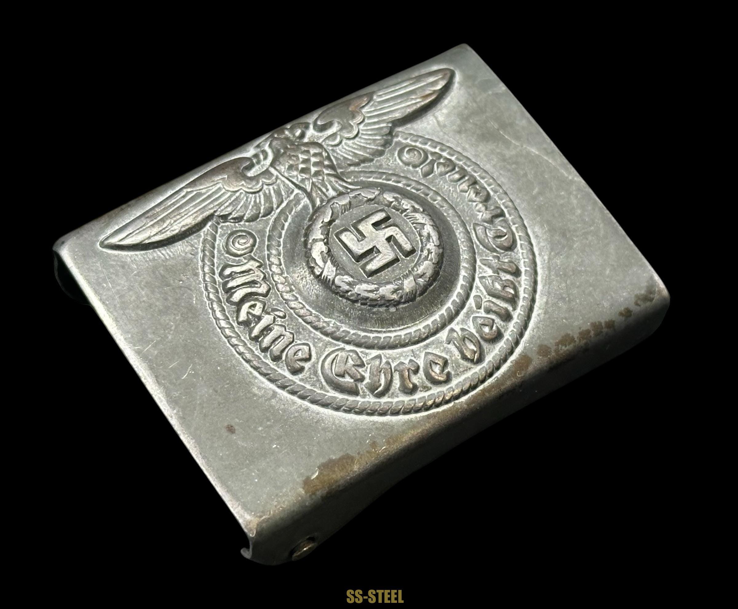 SS EM/NCO Belt Buckle Marked RZM 155/40 SS By Assmann - Image 2