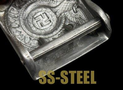 SS EM/NCO Belt Buckle Marked RZM 155/40 SS By Assmann - Image 5