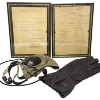 Luftwaffe LKpS101 Helmet, Pilot Gloves, Jump School Document