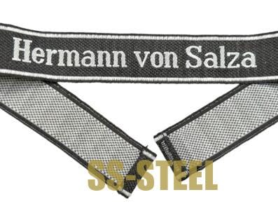 SS Pz Rgt "Hermann Von Salza" Cuff Title - Image 2