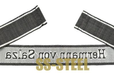 SS Pz Rgt "Hermann Von Salza" Cuff Title - Image 6