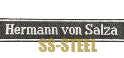 SS Pz Rgt "Hermann Von Salza" Cuff Title - Image 7