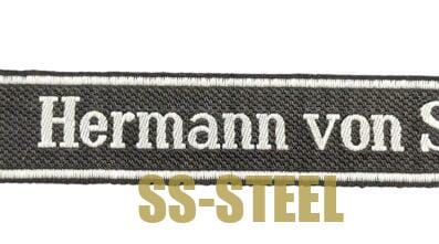 SS Pz Rgt "Hermann Von Salza" Cuff Title - Image 8