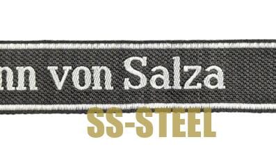 SS Pz Rgt "Hermann Von Salza" Cuff Title - Image 9