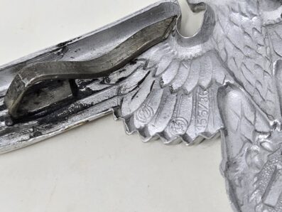 SS Officer's Aluminum Cap Eagle, Assmann - Image 3