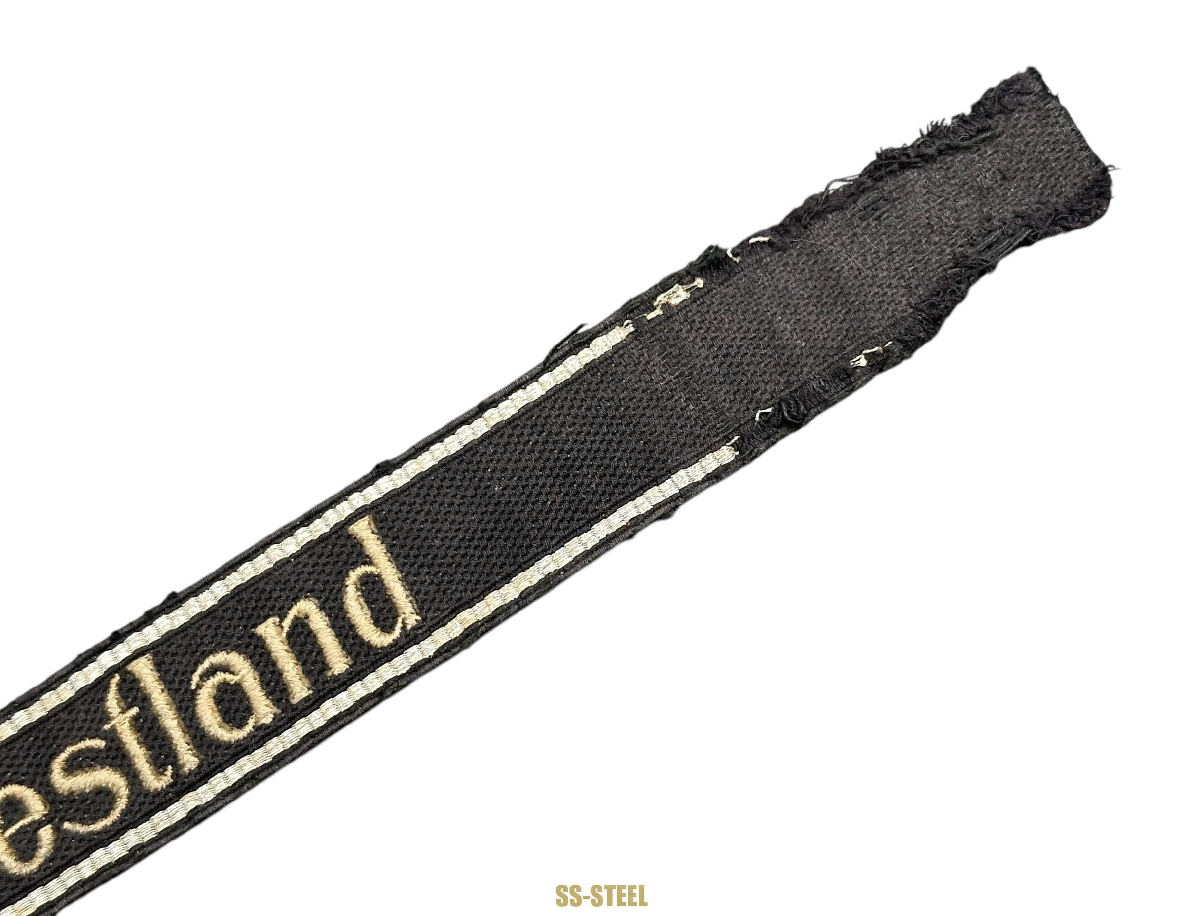 Uniform removed Waffen-SS cufftitle ‘Westland’ - Image 4