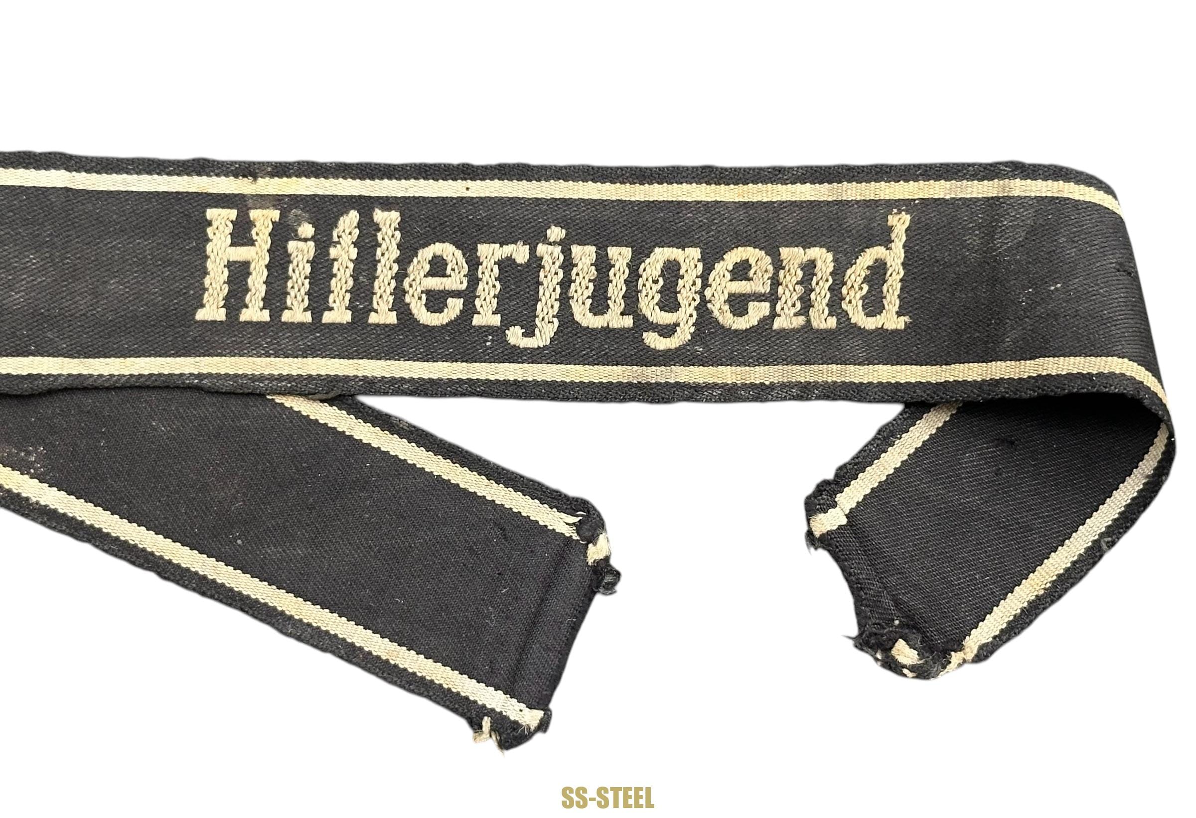SS Hitlerjugend Cuff Title-Uniform Removed - Image 2