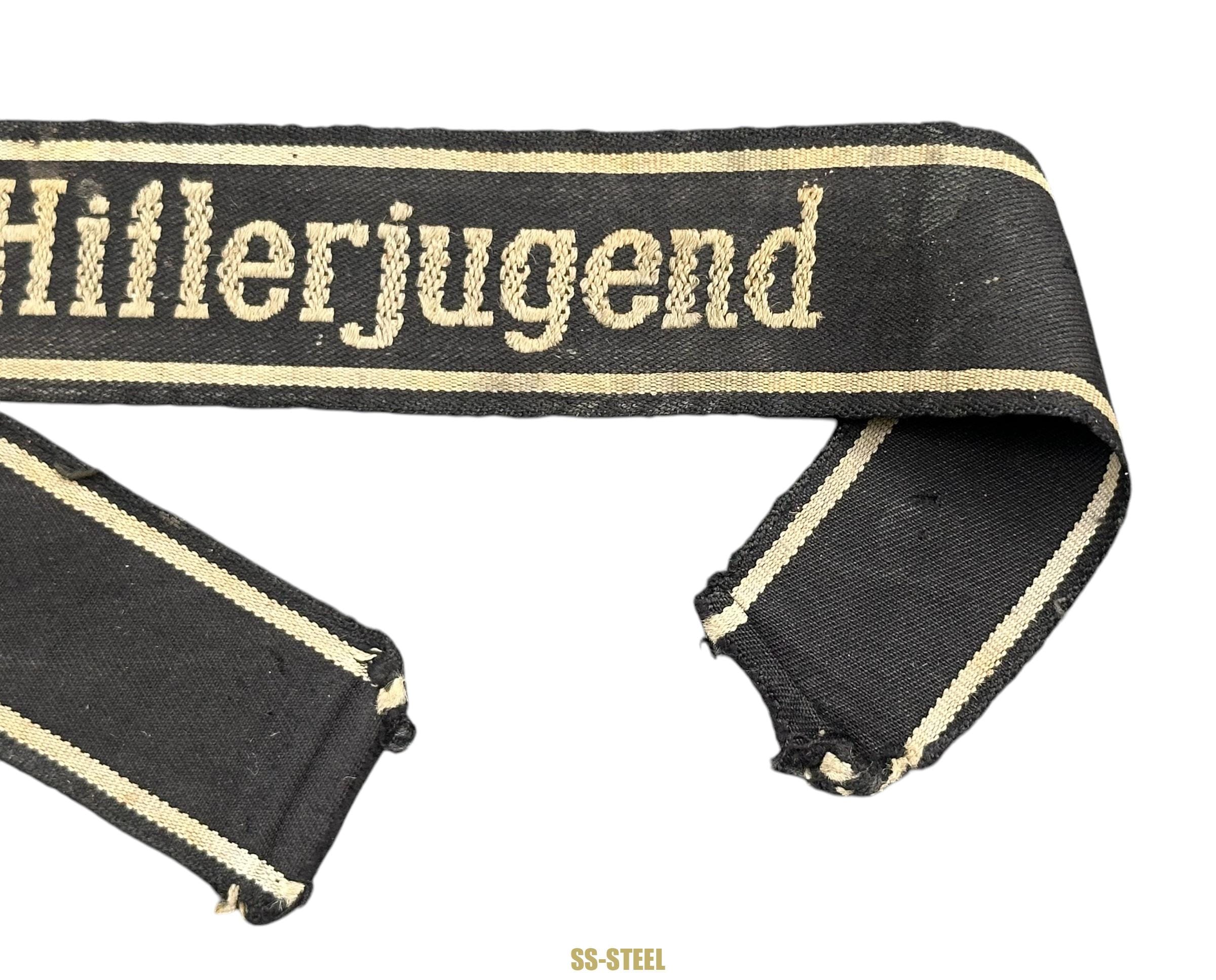 SS Hitlerjugend Cuff Title-Uniform Removed - Image 4