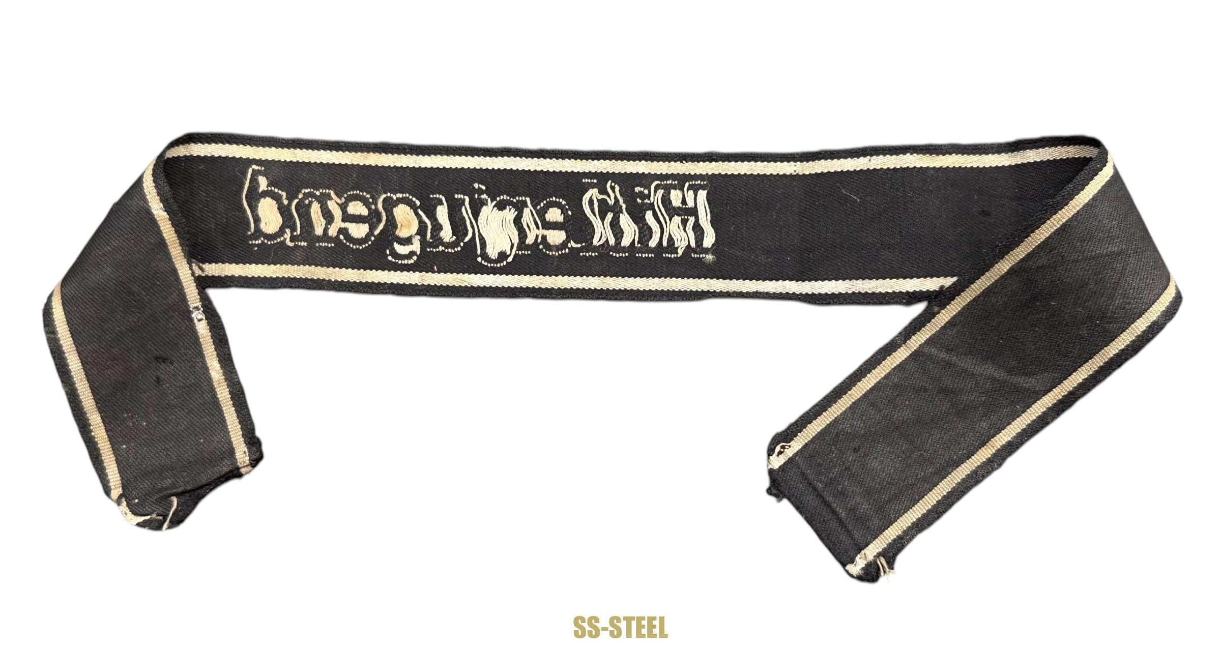 SS Hitlerjugend Cuff Title-Uniform Removed - Image 6