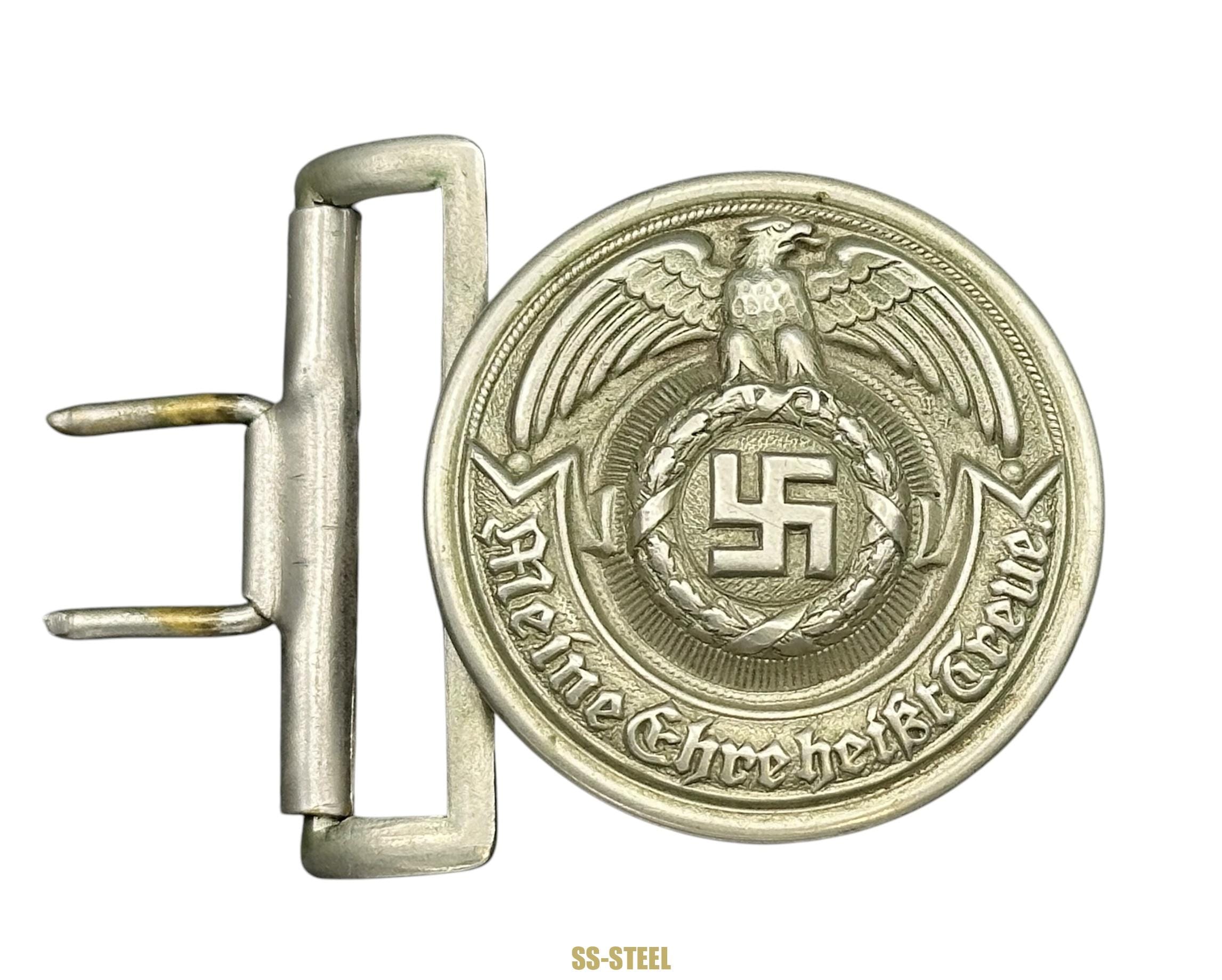 SS Officer Belt Buckle Nickel-OVERHOFF - Image 6