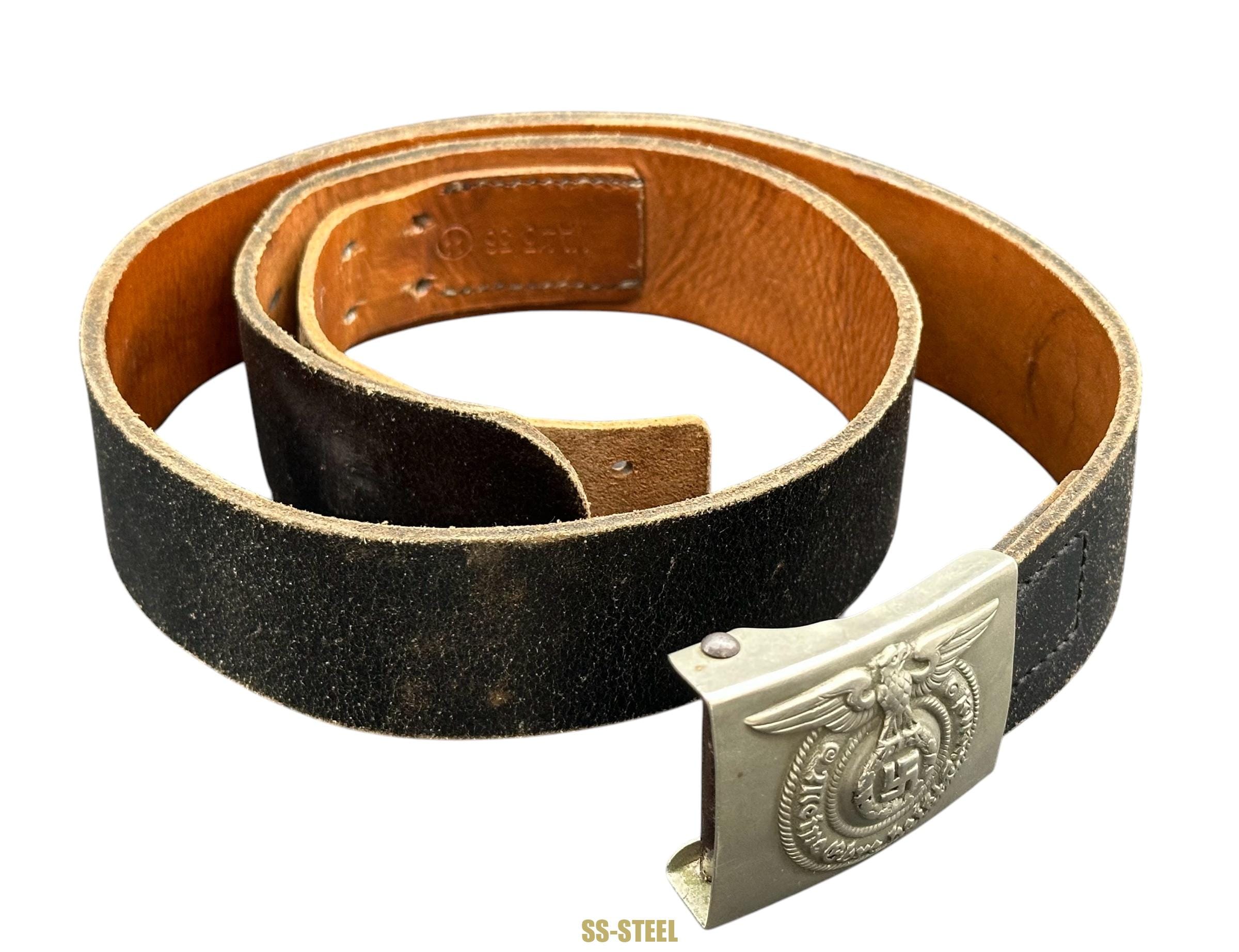 SS Marked Belt VA 413/38 and Buckle O&C - Image 3