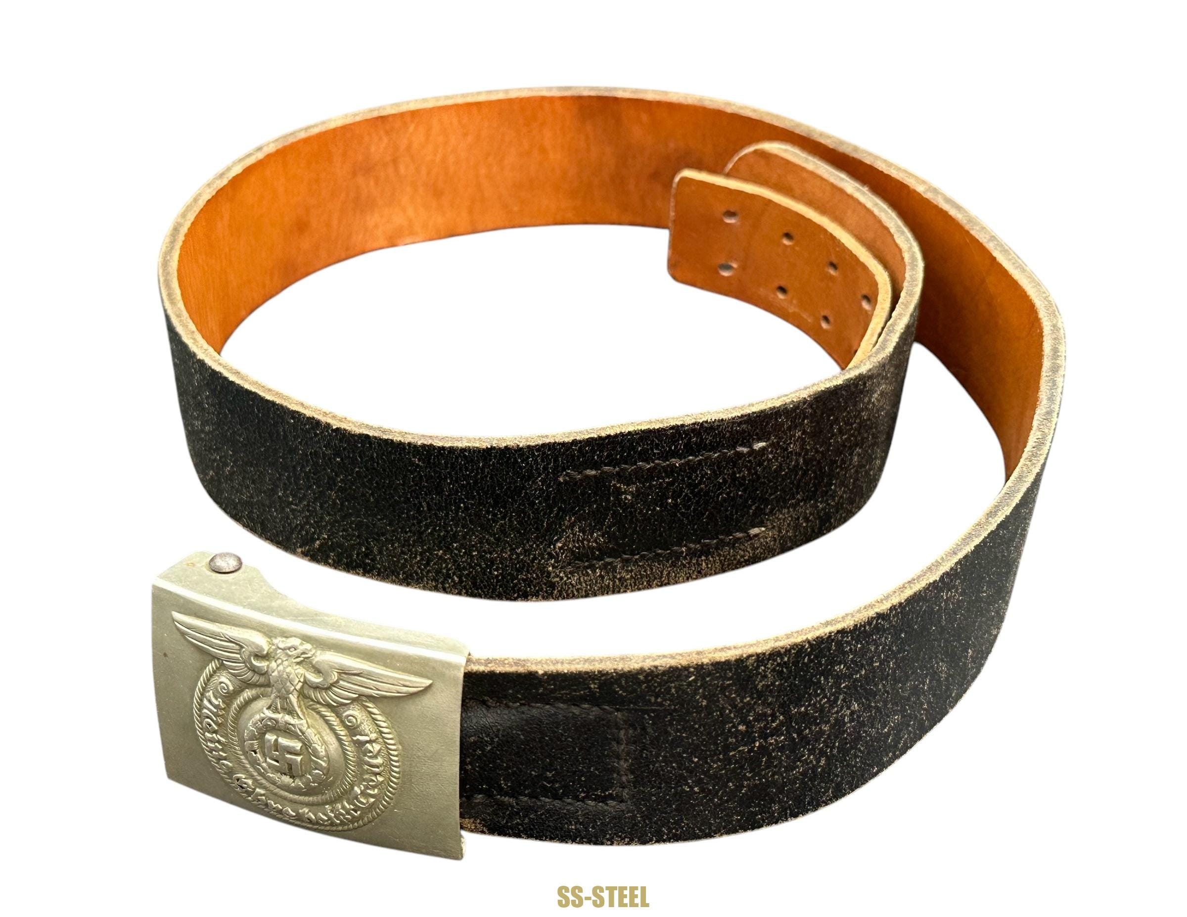 SS Marked Belt VA 413/38 and Buckle O&C - Image 4