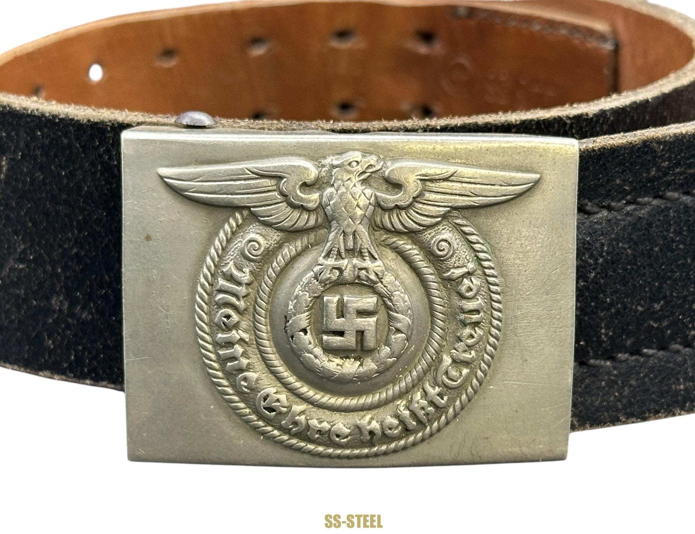 SS Marked Belt VA 413/38 and Buckle O&C - Image 2